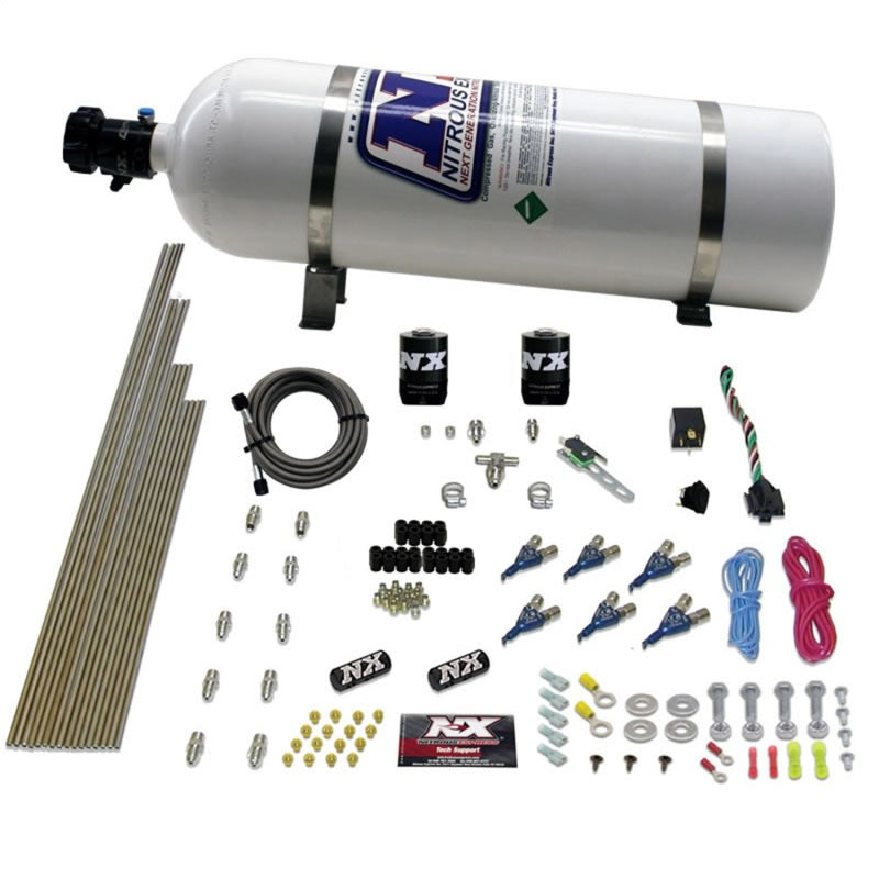 Load image into Gallery viewer, Nitrous Express V6AN Gasoline EFI Nitrous Kit (150-375HP) w/15lb Bottle

