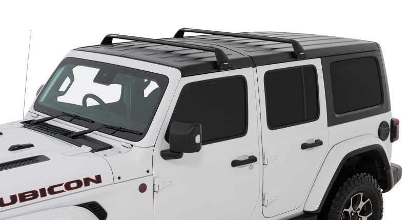 Load image into Gallery viewer, Rhino-Rack 07-22 Jeep Wrangler JK/JL 4 Door Hard Top Vortex SG 2 Bar Roof Rack - Black
