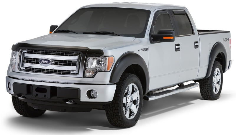 Load image into Gallery viewer, Stampede 2009-2014 Ford F-150 Crew Cab Pickup Snap-Inz Sidewind Deflector 4pc - Smoke
