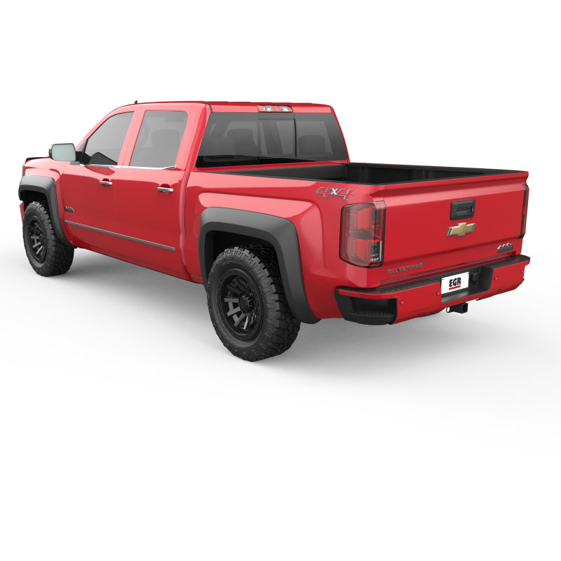 Load image into Gallery viewer, EGR 14+ Chev Silverado 5.8ft Bed Rugged Look Fender Flares - Set
