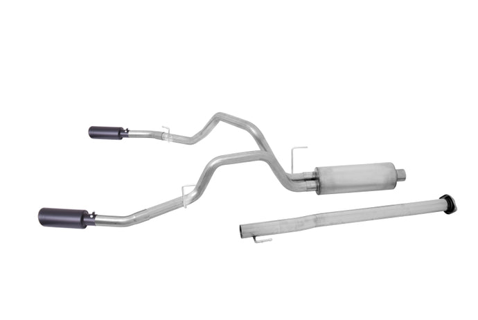 Gibson 11-19 Chevrolet Silverado 2500 HD LT 6.0L 3in Cat-Back Dual Split Exhaust - Black Elite