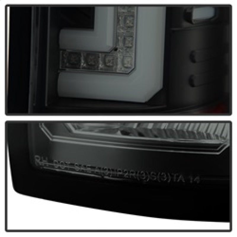 Load image into Gallery viewer, Spyder GMC Sierra 14-16 LED Tail Lights Black Smoke ALT-YD-GS14-LBLED-BSM
