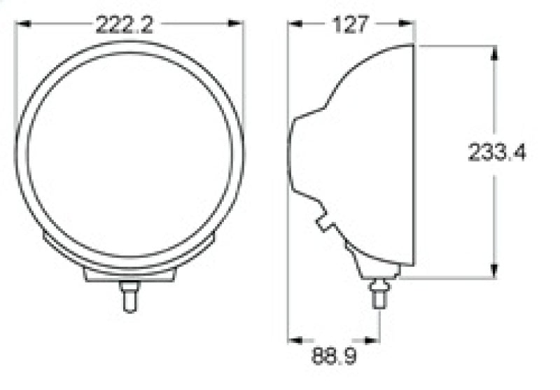 Load image into Gallery viewer, Hella Rallye 4000 series BlackEuro Beam 12V Halogen Lamp with Position Lamp
