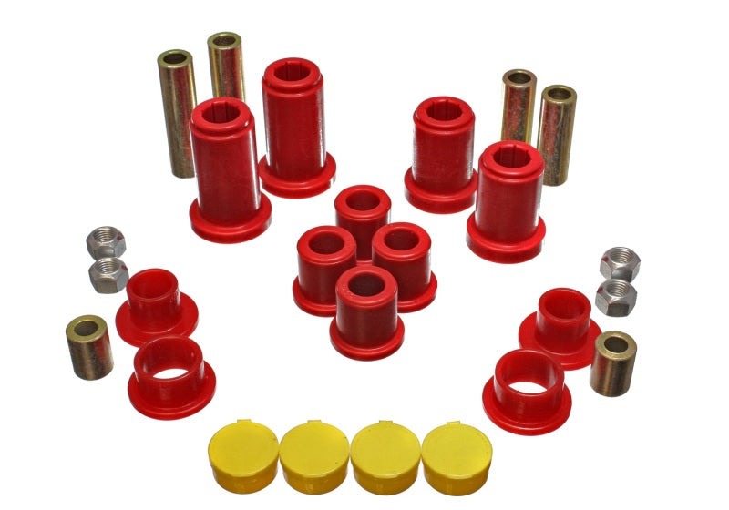 Load image into Gallery viewer, Energy Suspension 99-07 General Motors (Various) Red Front End Control Arm Bushing Set
