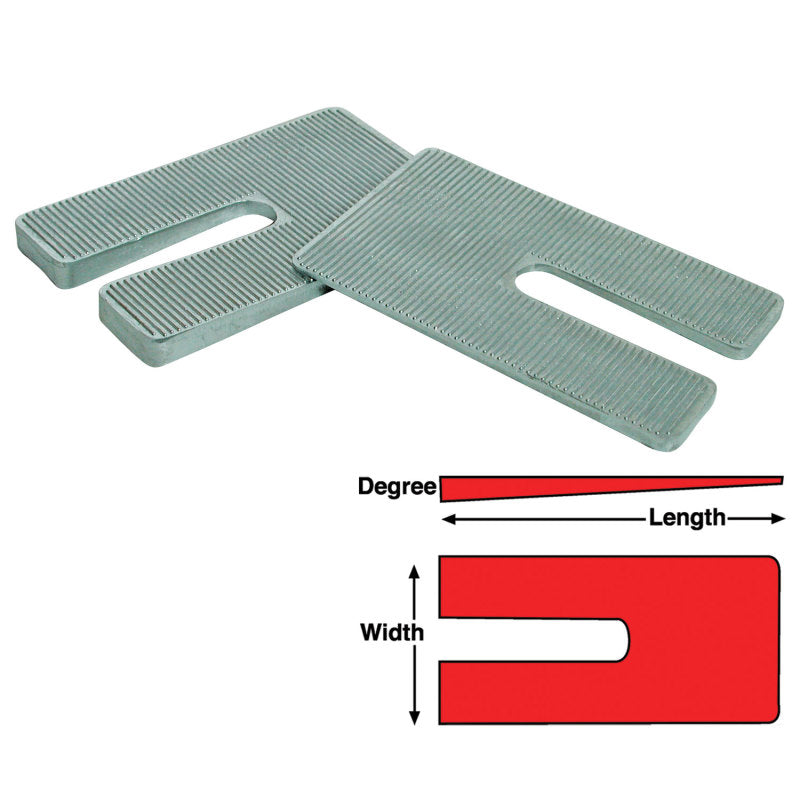 Load image into Gallery viewer, SPC Performance ZINC SHIMS 2.5x5x4.0 deg.
