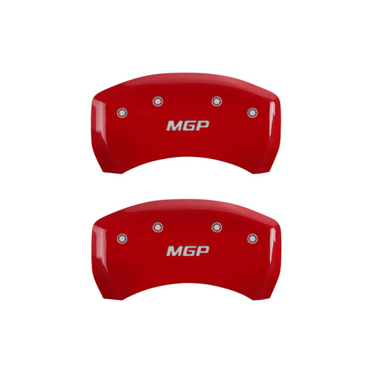 MGP Rear set 2 Caliper Covers Engraved Rear MGP Yellow finish black ch
