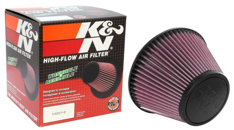 Load image into Gallery viewer, K&amp;N Universal Clamp-On Air Filter 6in FLG / 7-1/2in B / 4-1/2in T / 5in H
