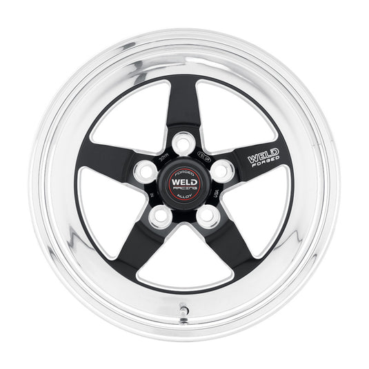 Weld S71 15x12.33 / 5x5 BP / 6.5in. BS Black Wheel (Low Pad) - Non-Beadlock