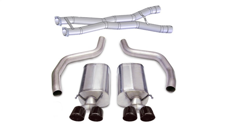 Load image into Gallery viewer, Corsa 2012-2013 Chevrolet Corvette C6 Z06 7.0L V8 Black Sport Cat-Back Exhaust
