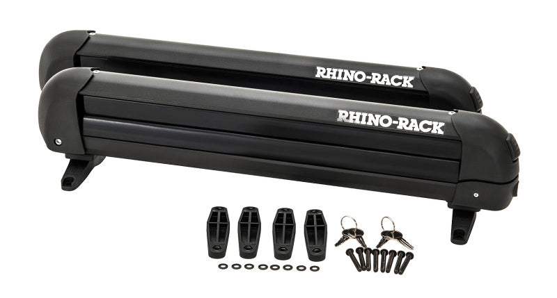 Load image into Gallery viewer, Rhino-Rack Universal Ski/Snowboard Carrier - Fits 4 Pairs of Skis or 2 Snowboards - Black
