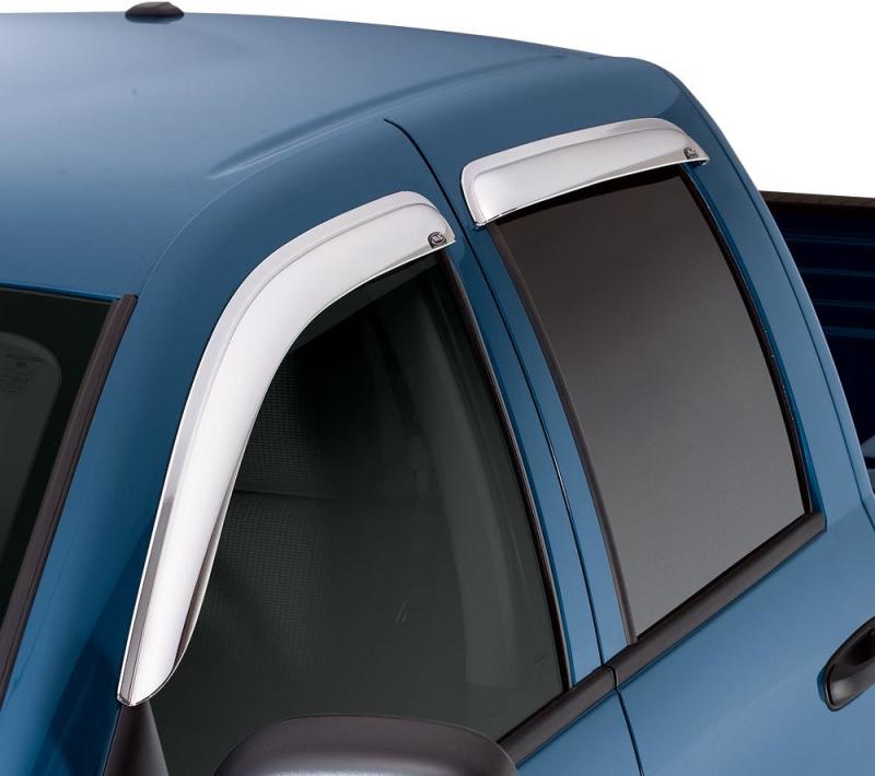 Load image into Gallery viewer, AVS 06-08 Lincoln Mark LT Ventvisor Outside Mount Front &amp; Rear Window Deflectors 4pc - Chrome
