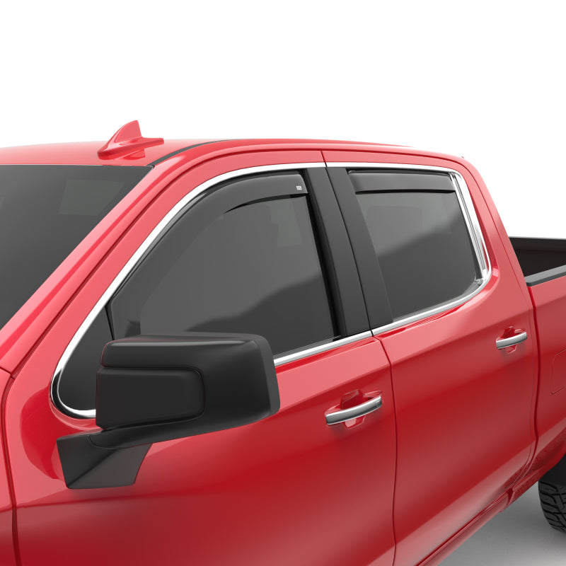 Load image into Gallery viewer, EGR 2019 Chevy 1500 Double Cab In-Channel Window Visors - Dark Smoke
