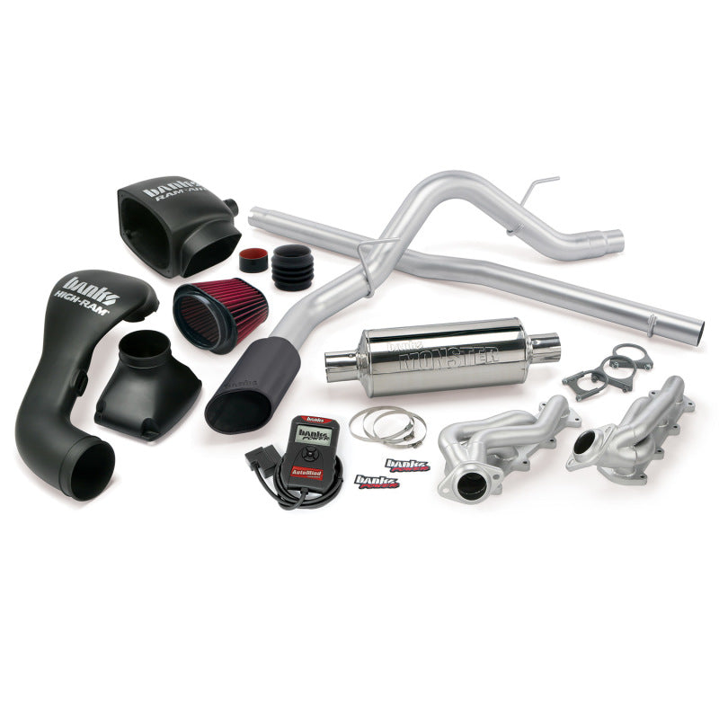 Load image into Gallery viewer, Banks Power 04-08 Ford 5.4L F-150 SCMB PowerPack System - SS Single Exhaust w/ Black Tip
