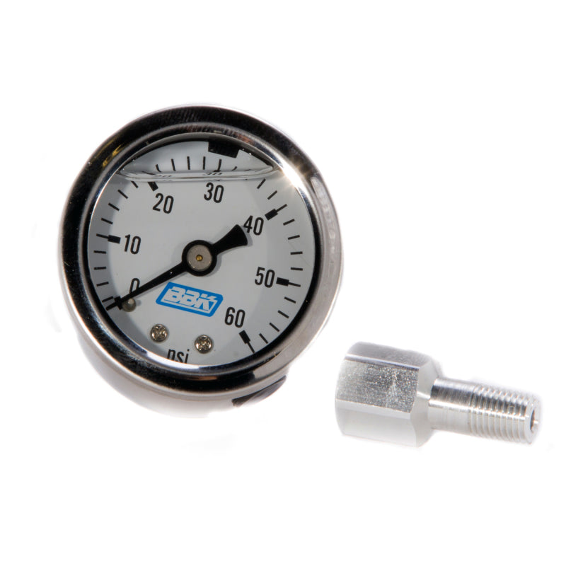 Load image into Gallery viewer, BBK Liquid Filled EFI Fuel Pressure Gauge 0-60 PSI
