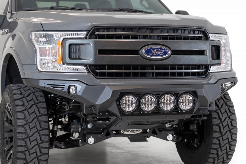 Load image into Gallery viewer, Addictive Desert Designs 18-20 Ford F-150 Bomber Front Bumper w/ 4 Rigid 360 6IN Mounts
