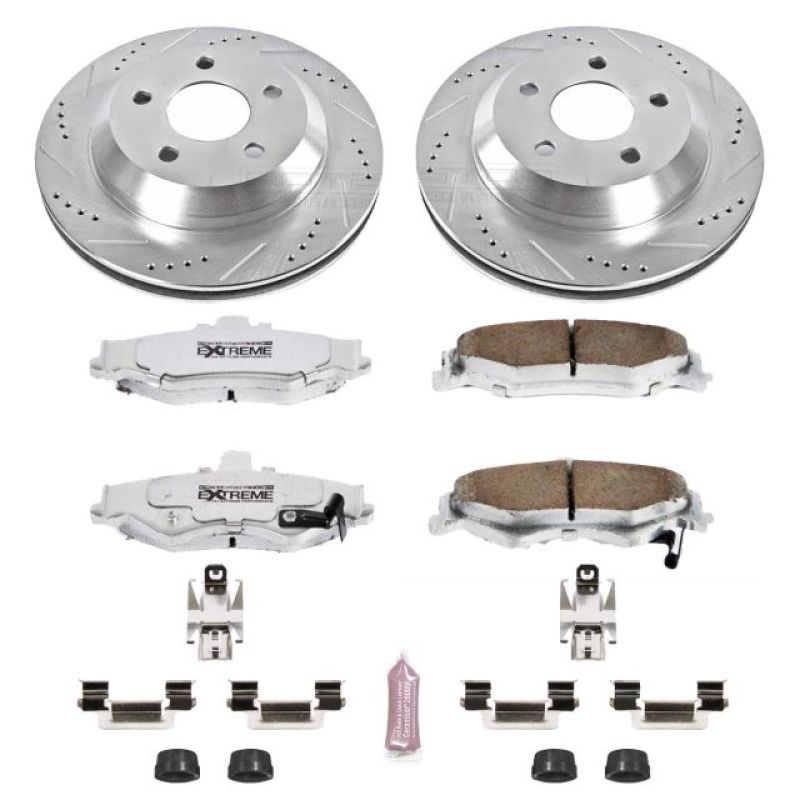 Load image into Gallery viewer, Power Stop 98-02 Chevrolet Camaro Rear Z26 Street Warrior Brake Kit
