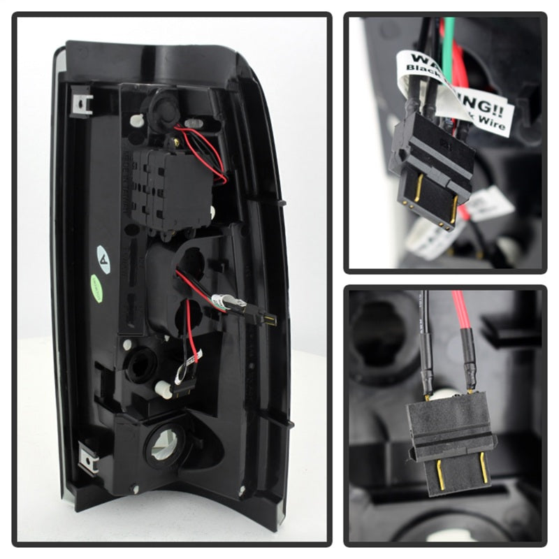 Load image into Gallery viewer, Spyder Chevy Silverado 1500 03-06 (Not Fit Stepside)LED Tail Lights Blk Smke ALT-YD-CS03-LED-BSM
