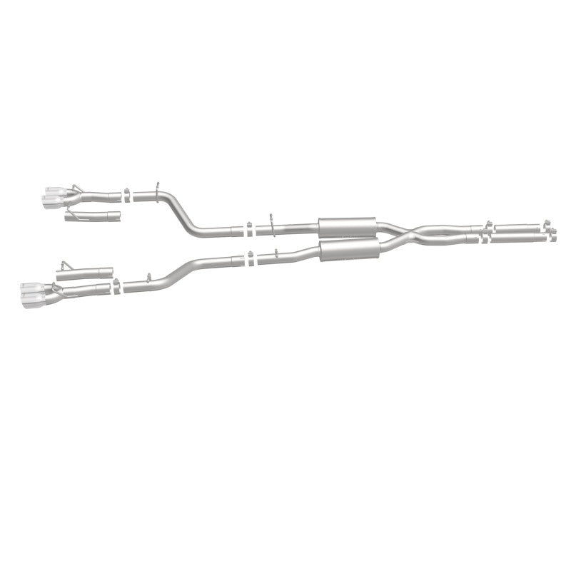 Load image into Gallery viewer, MagnaFlow Cat-Back, SS, 2.5in, Quad Split Rear 3.5in Tip 2015 Dodge Challenger 3.6L V6
