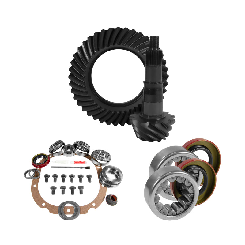 Load image into Gallery viewer, Yukon Gear 8.8in Ford 4.56 Rear Ring &amp; Pinion Install Kit 2.99in OD Axle Bearings and Seals
