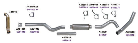 Diamond Eye KIT 4in Catback Single w/ TDP AL 04-05 Chevy/GMC 6.6L Duramax 2500/3500