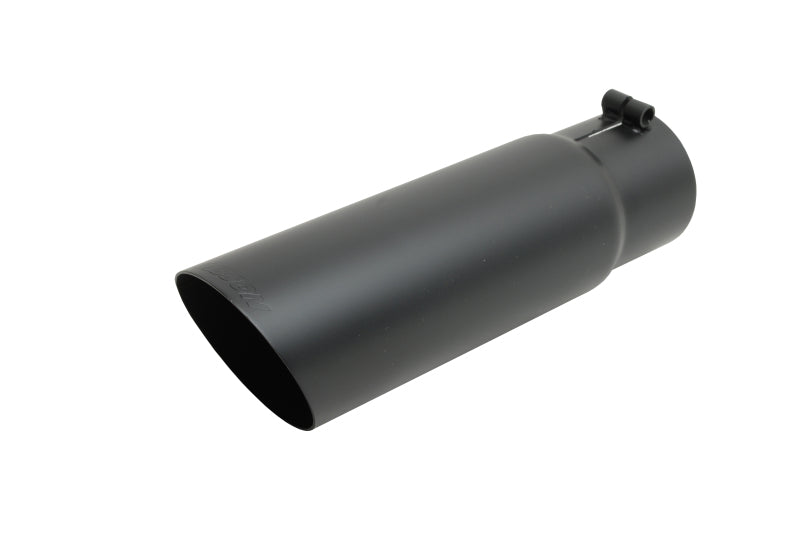 Load image into Gallery viewer, Gibson Round Single Wall Angle-Cut Tip - 4in OD/3in Inlet/12in Length - Black Ceramic

