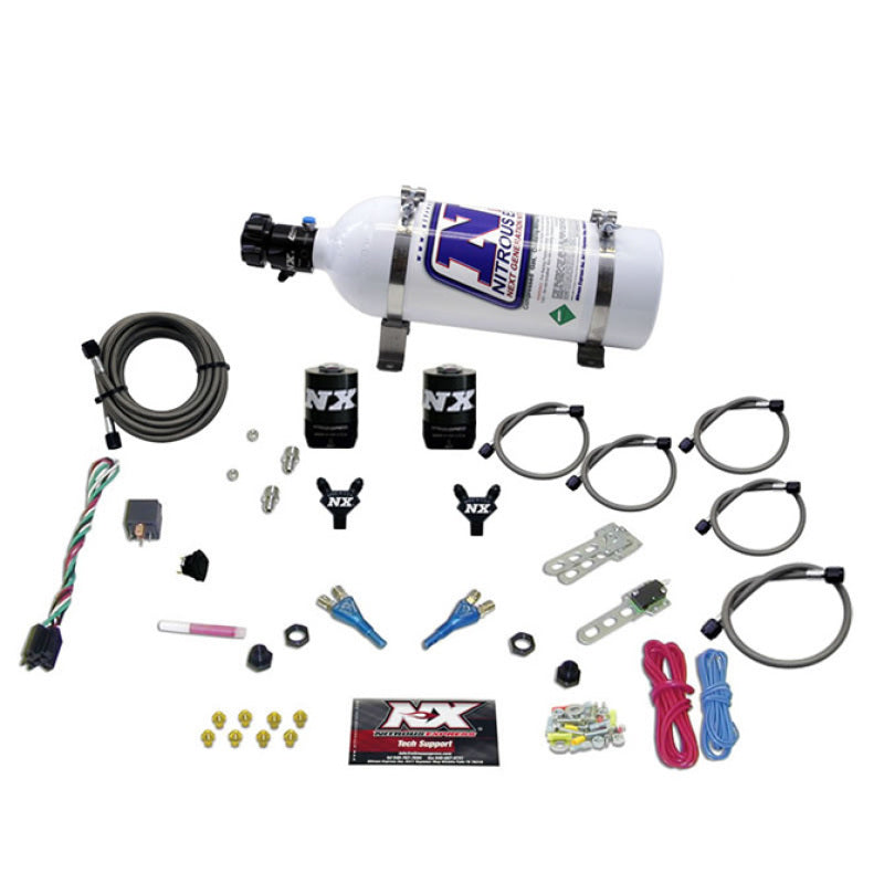 Load image into Gallery viewer, Nitrous Express GM EFI Dual Nozzle Nitrous Kit (100-300HP) w/5lb Bottle
