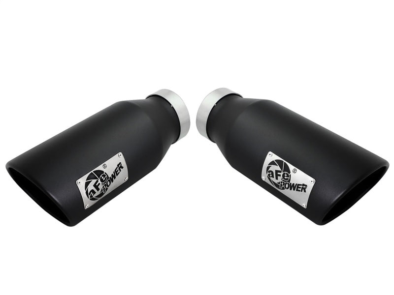 Load image into Gallery viewer, aFe Diesel Exhaust Tip Bolt On Black 4in Inlet x 6in Outlet x 15in
