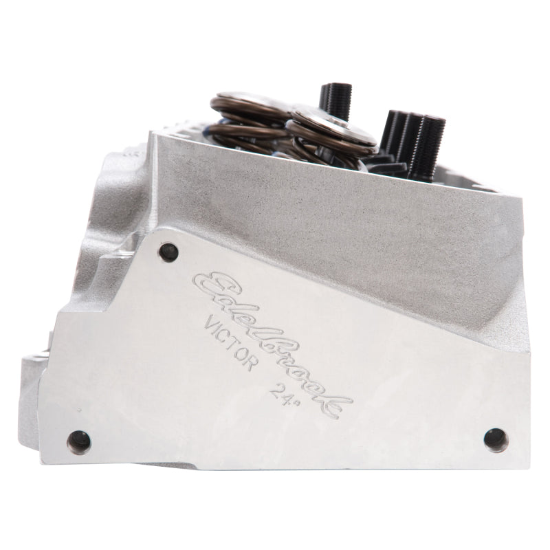 Load image into Gallery viewer, Edelbrock Race Cyl Head Musi CNC BBC Victor 24Deg Complete
