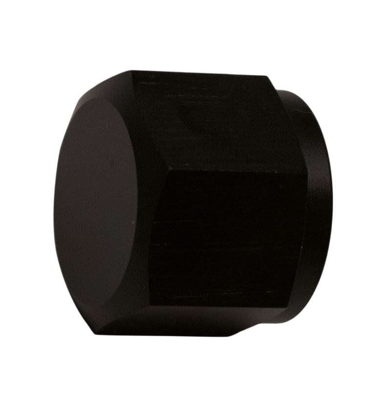 Load image into Gallery viewer, DeatschWerks 8AN Female Flare Cap - Anodized Matte Black

