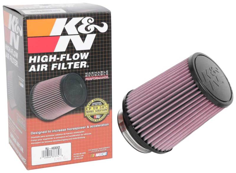 Load image into Gallery viewer, K&amp;N Universal Air Filter 3-1/2in Flange / 5-1/2in Base / 4-1/2in Top / 6-1/2in Height
