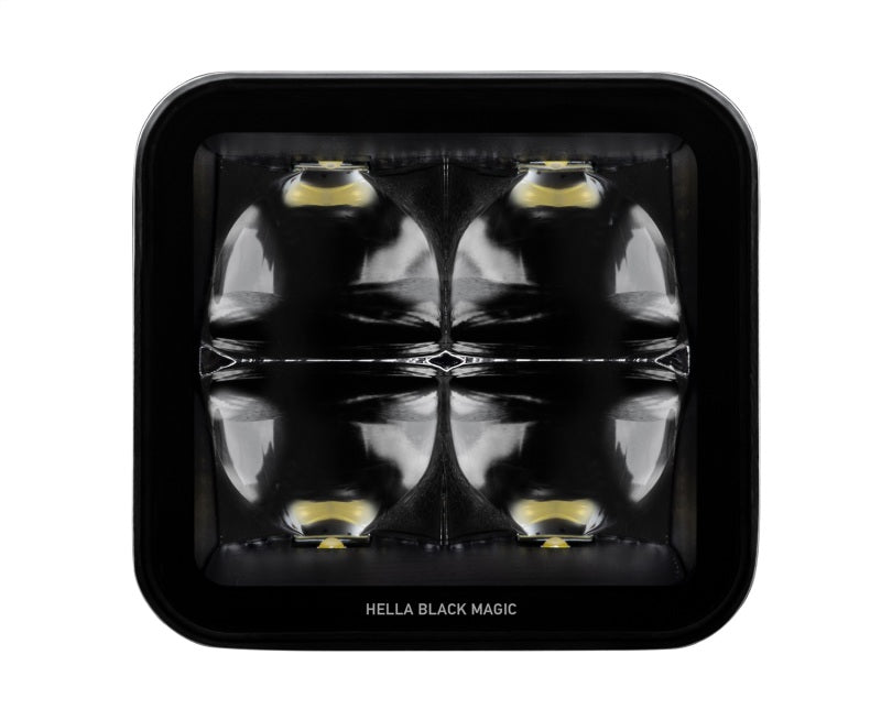 Load image into Gallery viewer, Hella Universal Black Magic 3.2in L.E.D. Cube Kit - Spot Beam
