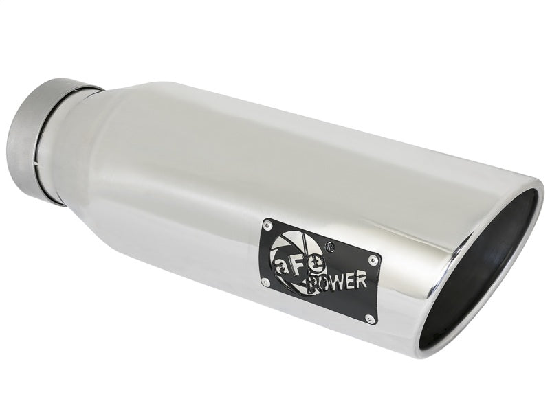 Load image into Gallery viewer, aFe MACH Force-XP 409 SS Exhaust Tip 4in In x 6in Out x 18in L Bolt-On Right
