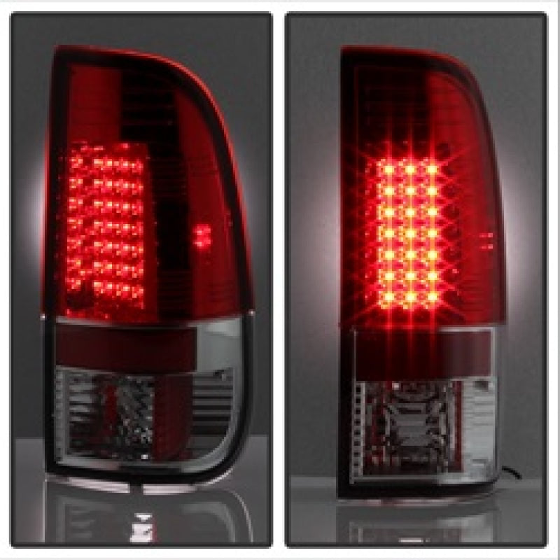 Load image into Gallery viewer, Spyder Ford F150 side 97-03/F250/350 Duty 99-07 LED Tail Lights Red Clear ALT-YD-FF15097-LED-RC

