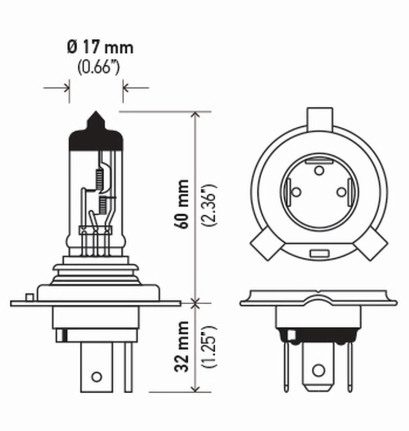 Load image into Gallery viewer, Hella Bulb 9003/Hb2 12V 60/55W P43T T46 Sb

