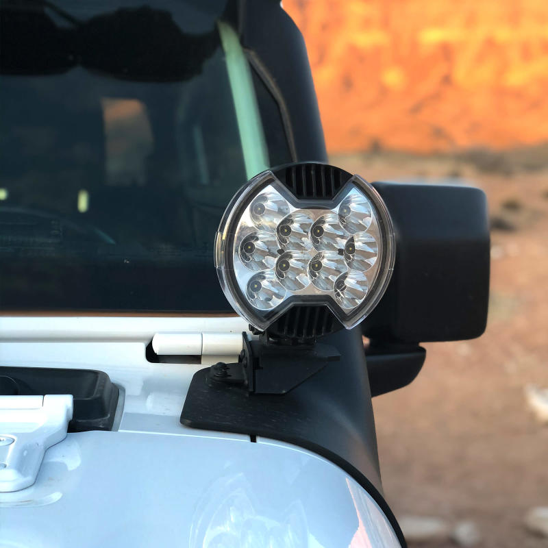 Load image into Gallery viewer, KC HiLiTES 6in. Light Shield for SlimLite LED - Clear
