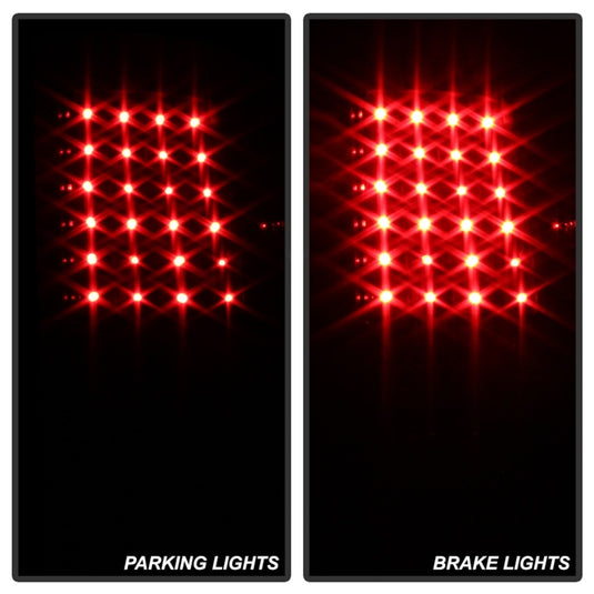 xTune Toyota Tundra 07-13 LED Tail Lights Black ALT-ON-TTU07-LED-BK