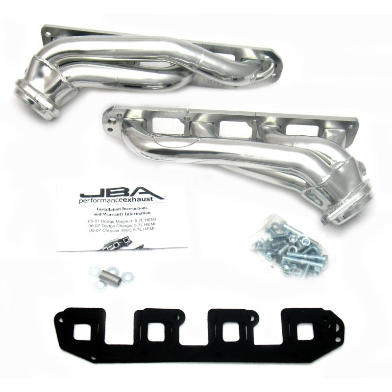 Load image into Gallery viewer, JBA 04-08 Chrysler 5.7L HEMI 1-3/4in Primary Silver Ctd Cat4Ward Header
