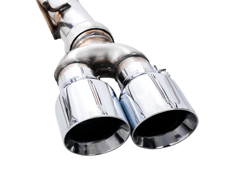 Load image into Gallery viewer, AWE Tuning 4th Gen GM 1500 6.2L 0FG Cat-Back Split Rear Exit (w/ Bumper Cutouts) - Quad Chrome Tips
