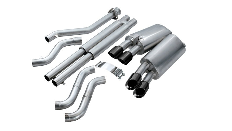 Load image into Gallery viewer, Corsa 1992-1995 Chevrolet Corvette C4 5.7L V8 LT1 Sport Cat-Back Exhaust w/ Twin 3.5in Black Tips
