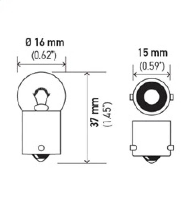 Load image into Gallery viewer, Hella Bulb 67 12V 8W 4CP BA15s G6
