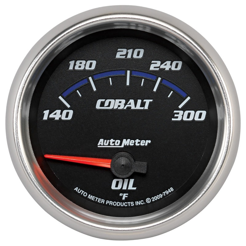 Load image into Gallery viewer, Autometer Cobalt 66.7mm 140-300 Degree F Electric Oil Temperature Gauge

