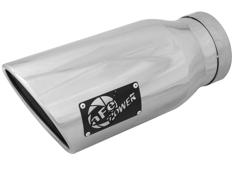 Load image into Gallery viewer, aFe MACH Force-Xp 5in Inlet x 7in Outlet x 15in length 304 Stainless Steel Exhaust Tip
