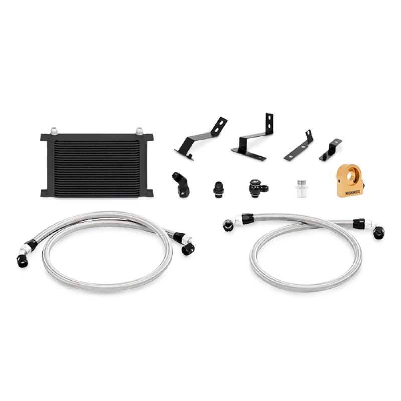 Load image into Gallery viewer, Mishimoto 2016+ Chevy Camaro Oil Cooler Kit w/ Thermostat - Black

