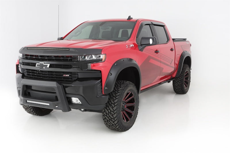 Load image into Gallery viewer, Bushwacker 19-21 Chevrolet Silverado 1500 Pocket Style Flares 4pc - Black
