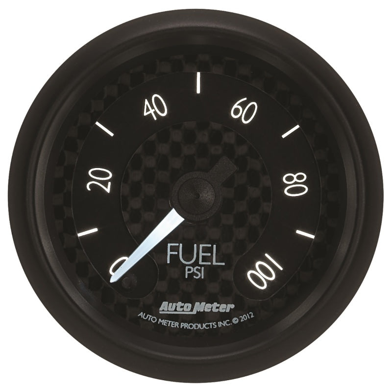 Load image into Gallery viewer, Autometer GT Series 52mm Full Sweep Electronic 0-100 PSI Fuel Pressure Gauge
