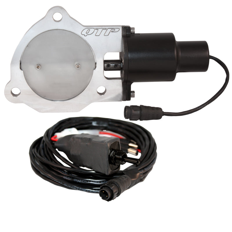 Load image into Gallery viewer, QTP 3.5in Bolt-On QTEC Electric Cutout Valve - Single

