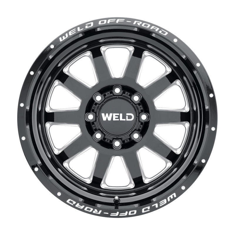 Load image into Gallery viewer, Weld Off-Road W102 20X9.0 Stealth 8X180 ET00 BS5.00 Gloss Black MIL 124.3
