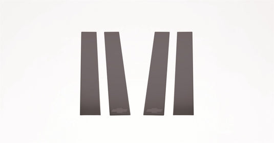 Putco 14-18 Chevy Silverado LD - Fits Double Cab/Crew Cab - 4pcs Black Platinum Pillar Posts