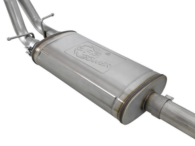 Load image into Gallery viewer, aFe Gemini XV 3in 304 SS Cat-Back Exhaust w/ Cutout 19-21 GM Silverado/Sierra 1500 V8- w/ Black Tips
