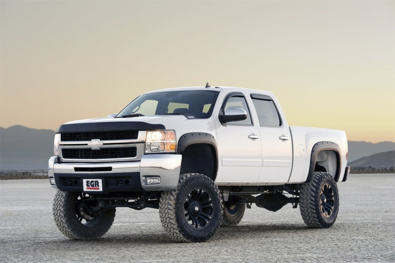 Load image into Gallery viewer, EGR 07-13 Chev Silverado 6-8ft Bed Bolt-On Look Fender Flares - Set - Matte
